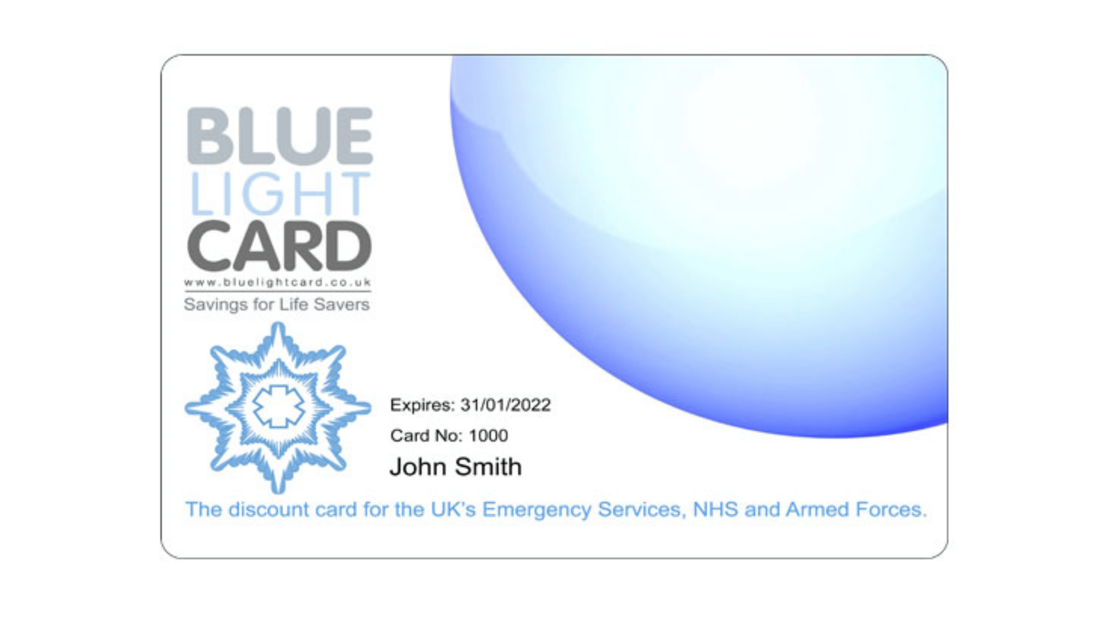 Blue Light Discount Card Available For Nurses and Carers 