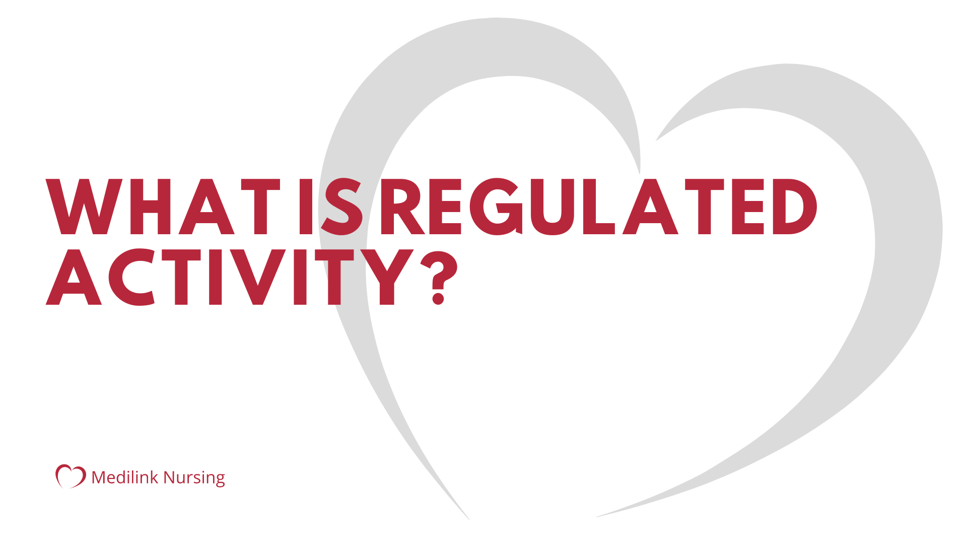 What is regulated activity